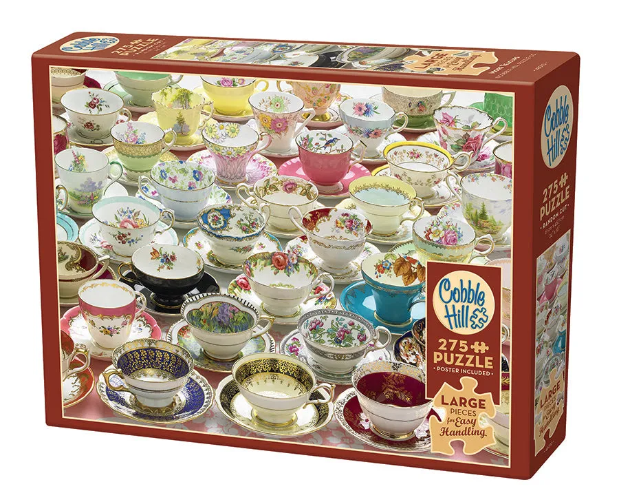 cobble-hill-easy-handling-275-more-teacups-tassen-puzzle-275 image 1