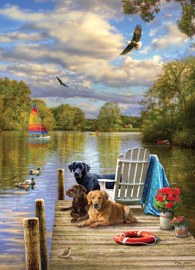 cobble-hill-1000-piece-dog-day-afternoon-puzzle-1000-teile-hunde image 2