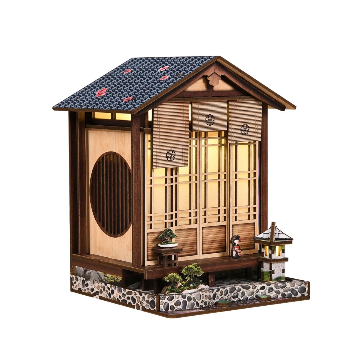 kaayee-miniature-house-moss-lantern-garden-miniaturhaus-holz image 3