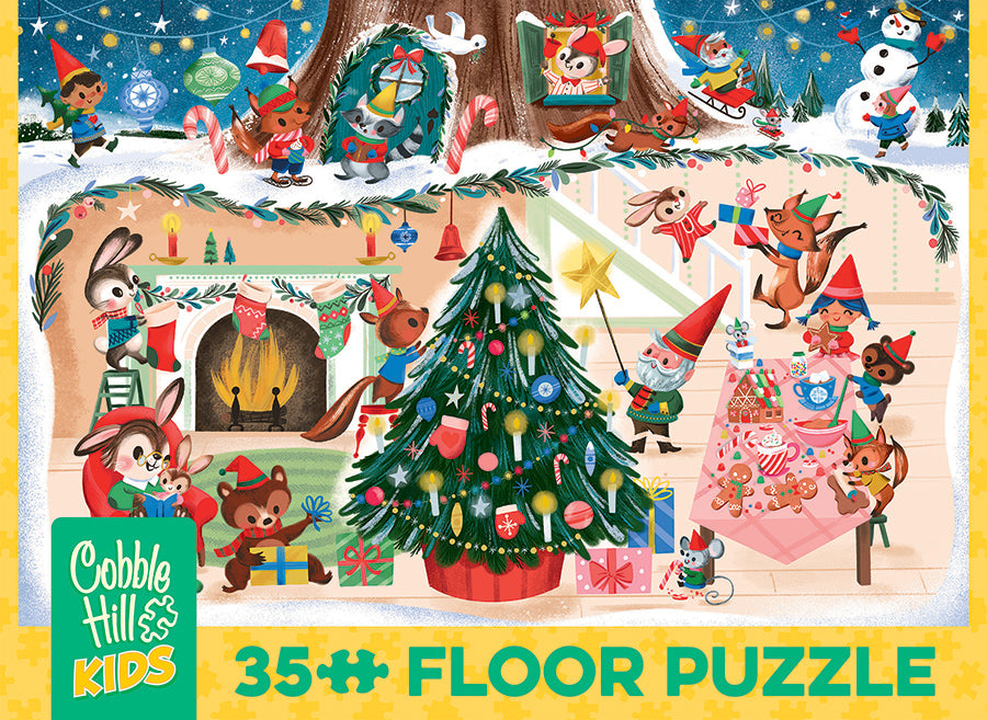 cobble-hill-floor-christmas-cheer-bodenpuzzle-35-teile-weihnachten image 4