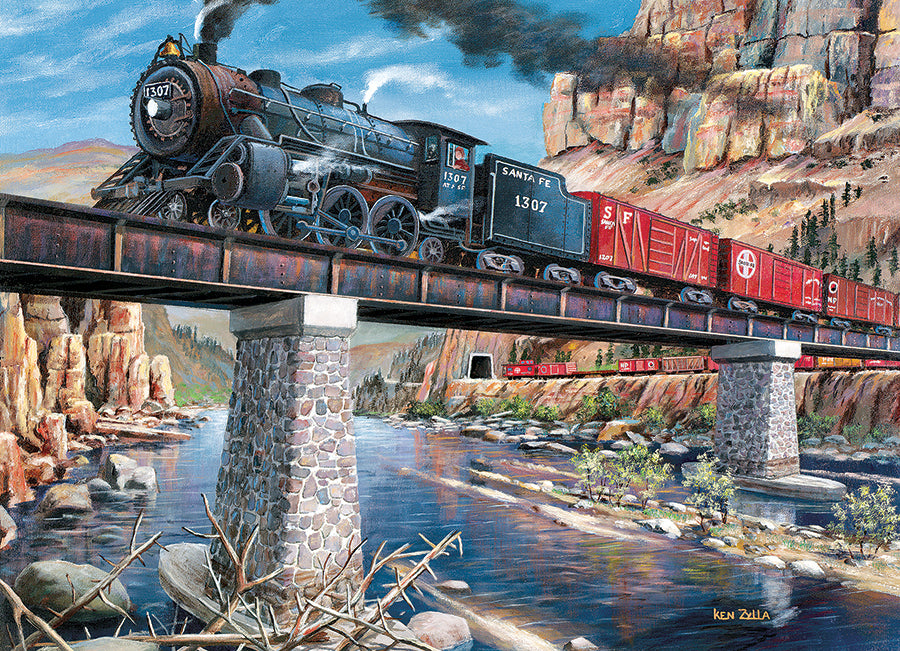 cobble-hill-stone-steel-and-steam-1000-teile-puzzle-zug image 2