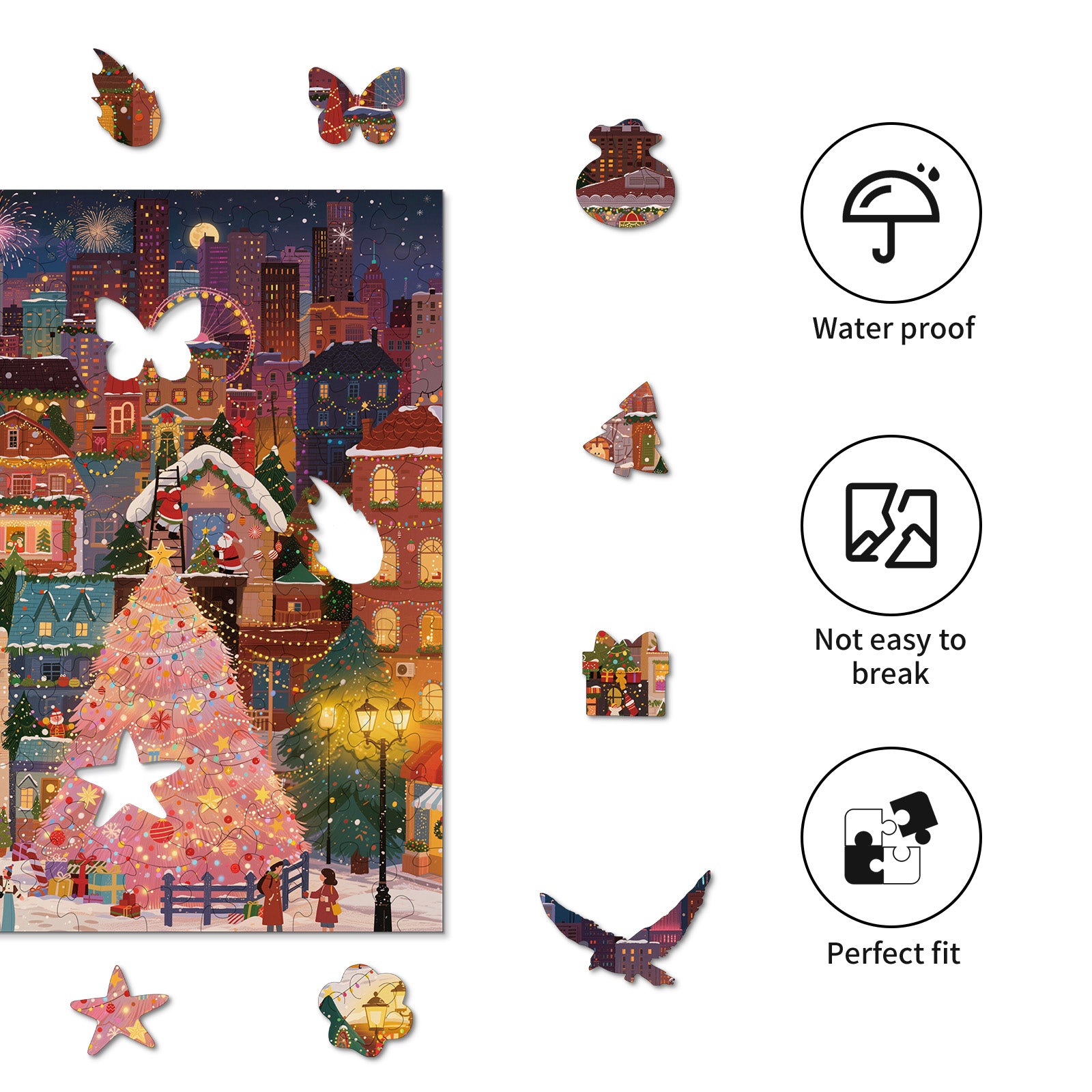 kaayee-wooden-christmas-fireworks-town-holzpuzzle-large image 2