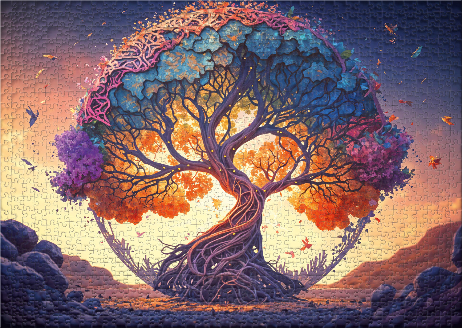 ulmer-puzzleschmiede-baum-des-lebens-puzzle-2000-teile image 2