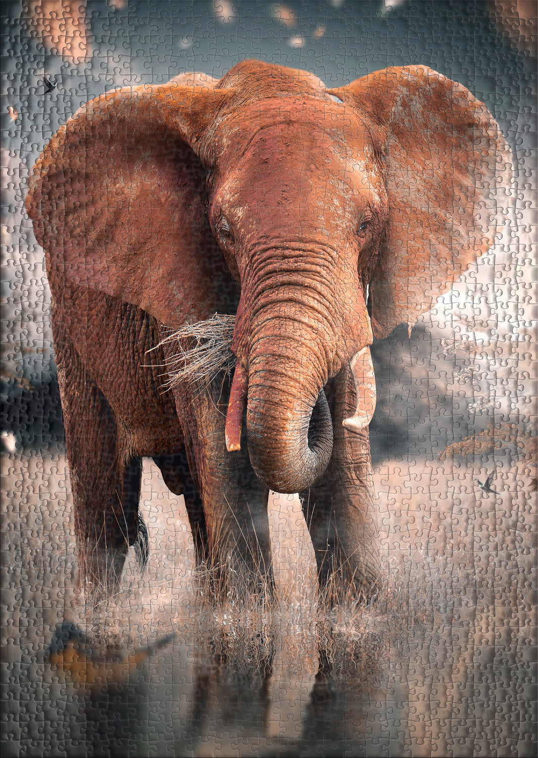 ulmer-puzzleschmiede-roter-riese-puzzle-1000-teile-elefant image 2