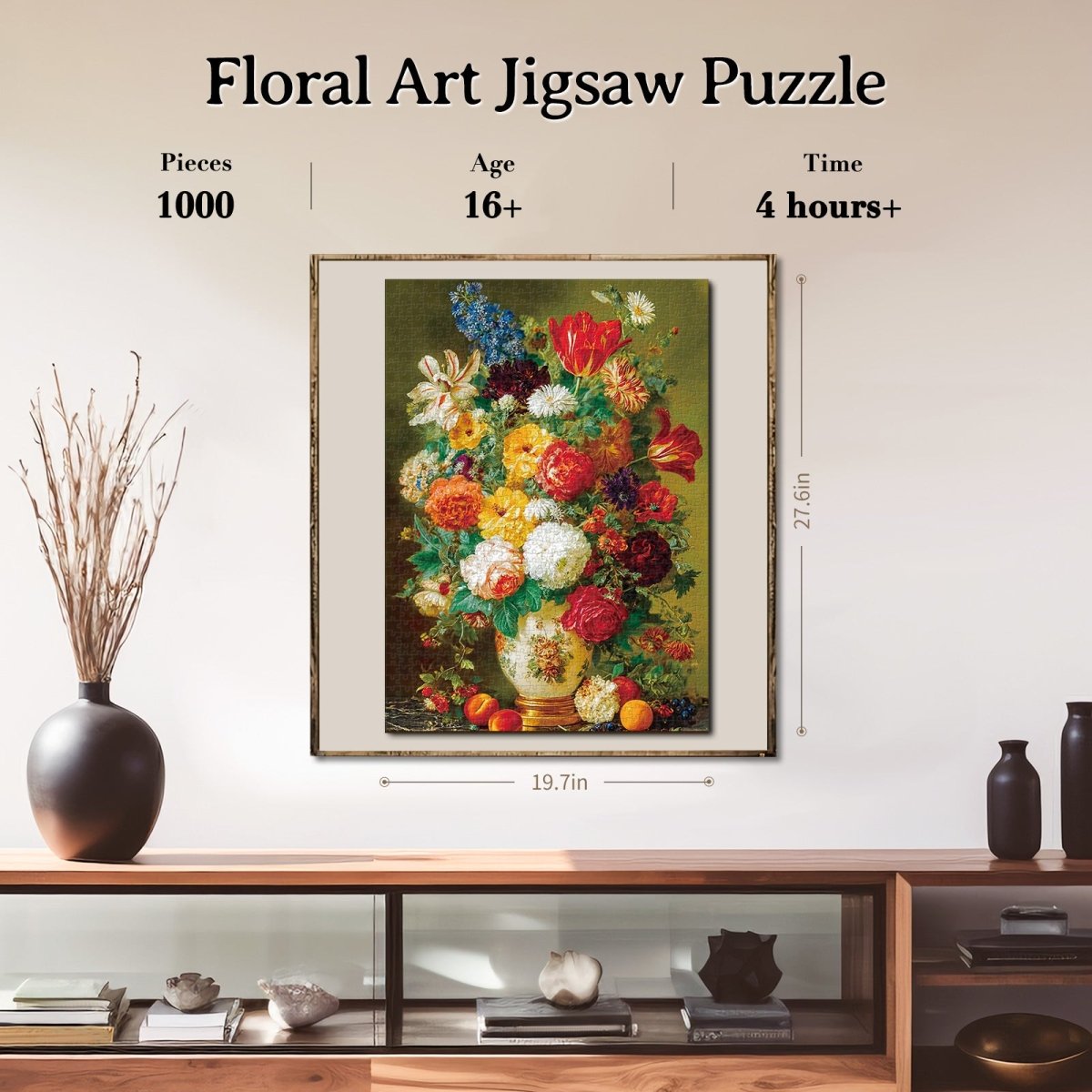 kaayee-floral-art-puzzle-1000-teile-blumen-eco-white-board image 6