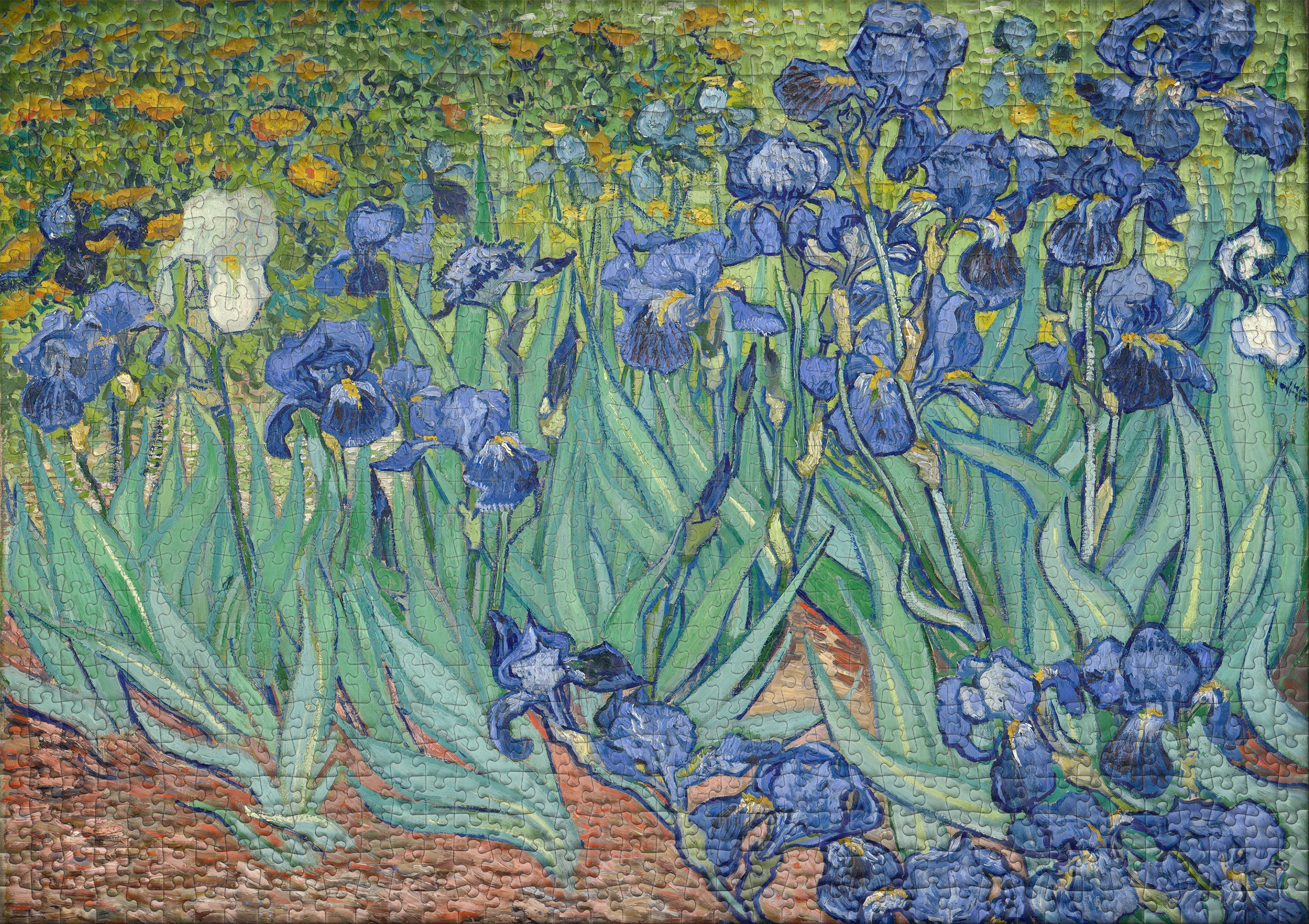 ulmer-puzzleschmiede-vincent-van-gogh-iris-puzzle-1000-teile-kunst image 2