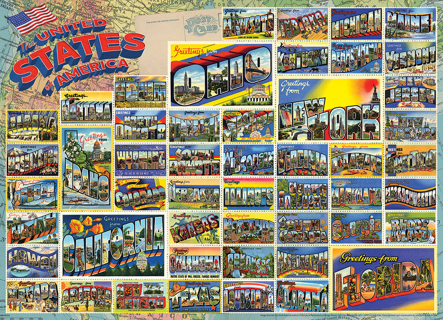 cobble-hill-1000-piece-vintage-american-postcards-puzzle-1000t image 2
