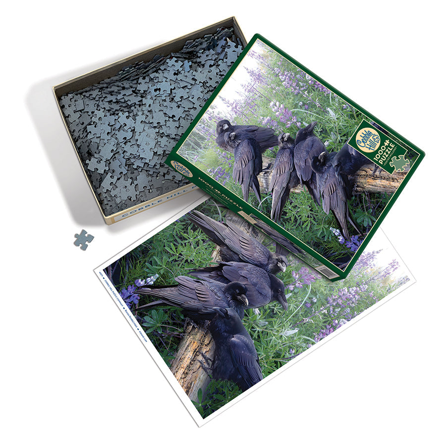 cobble-hill-1000-piece-raven-rendezvous-puzzle-1000-teile-raben image 3