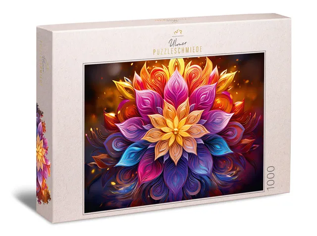 ulmer-puzzleschmiede-neon-mandala-puzzle-1000-teile-bl-te image 1
