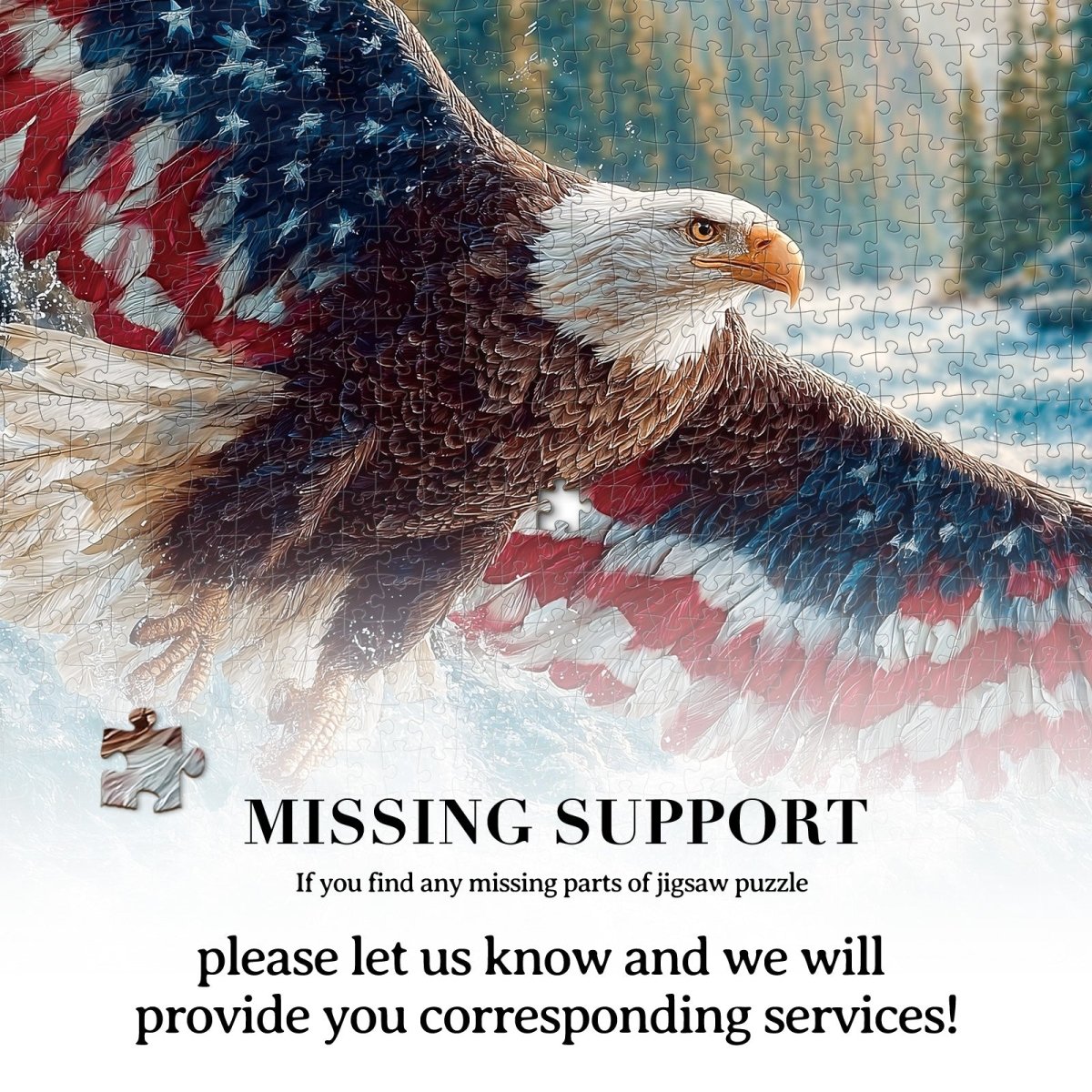 kaayee-flag-bald-eagle-1-puzzle-1000-teile-standard image 7