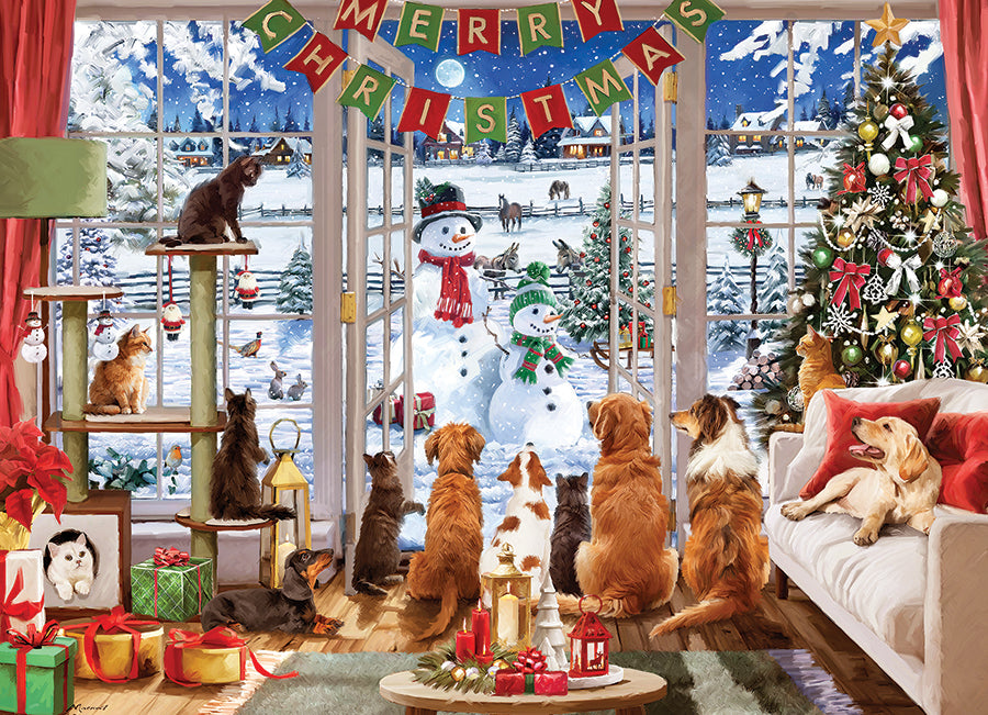 cobble-hill-christmas-visitors-puzzle-1000-teile-weihnachten image 2