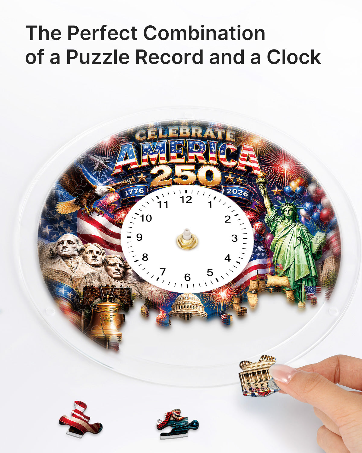 kaayee-clock-kit-celebrate-america-250-acryl-puzzle-uhr-regular-plus image 2