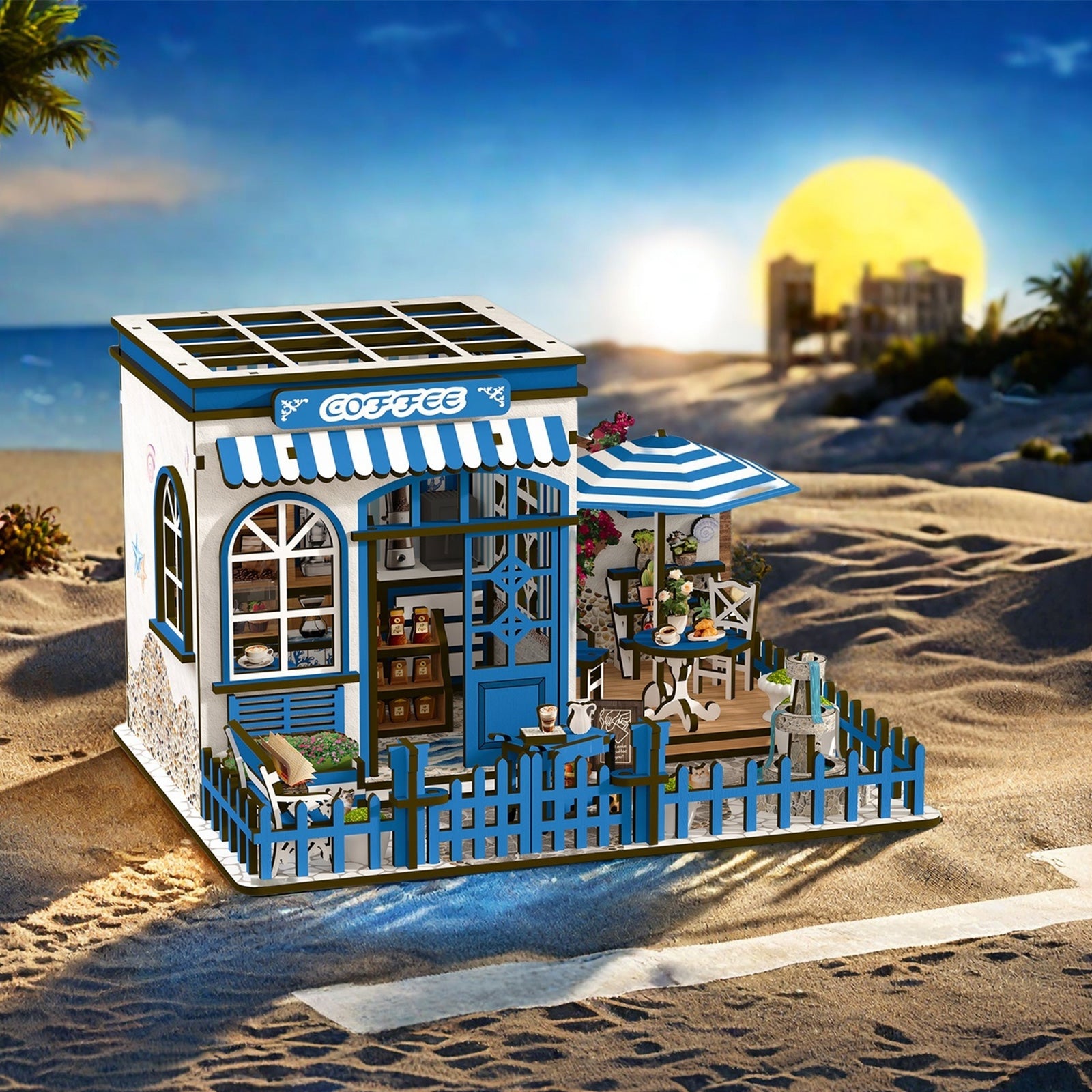 kaayee-miniature-house-santorini-sun-coffee-diy image 6