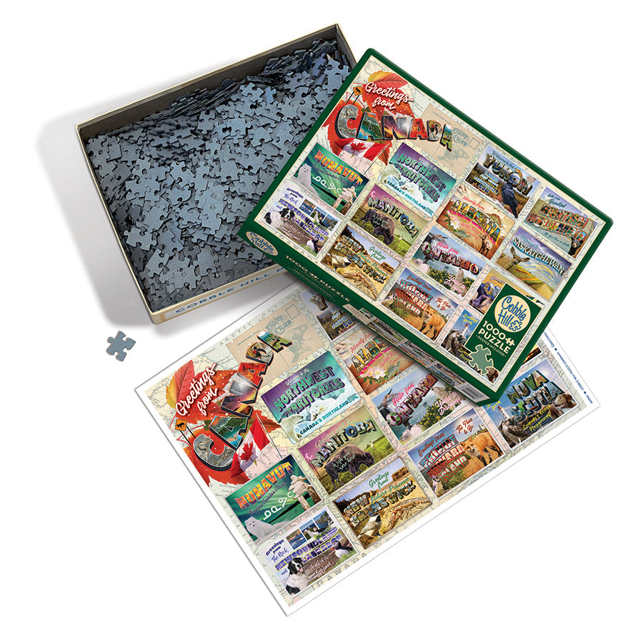cobble-hill-greetings-from-canada-puzzle-1000-teile-reise image 3