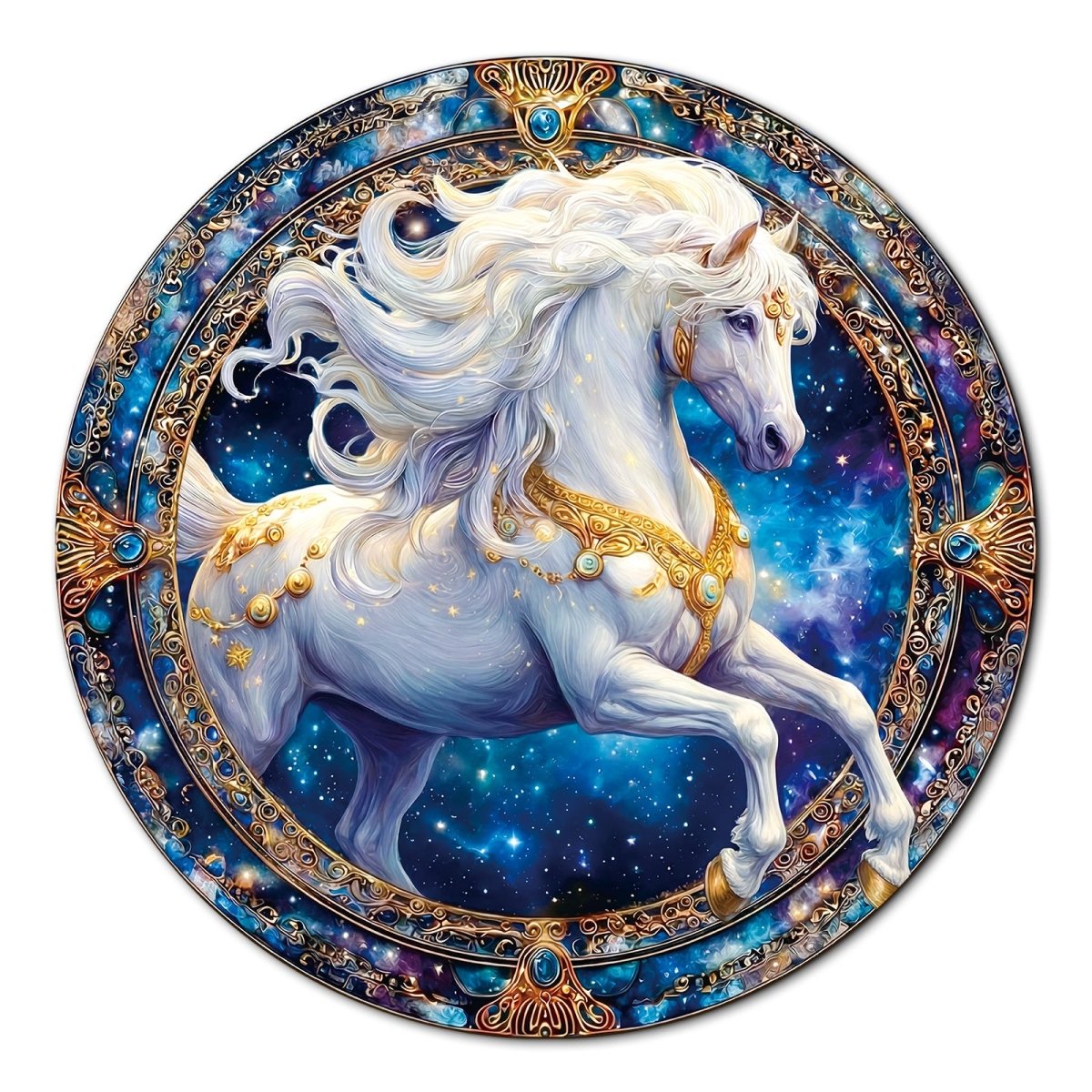 kaayee-cardboard-puzzle-cosmic-horse-1000-teile-standard image 1