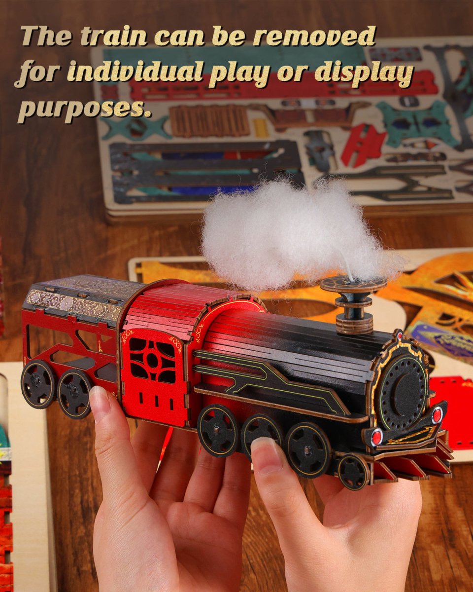 kaayee-book-nook-enchanted-express-miniatur-zug-holzbausatz image 5