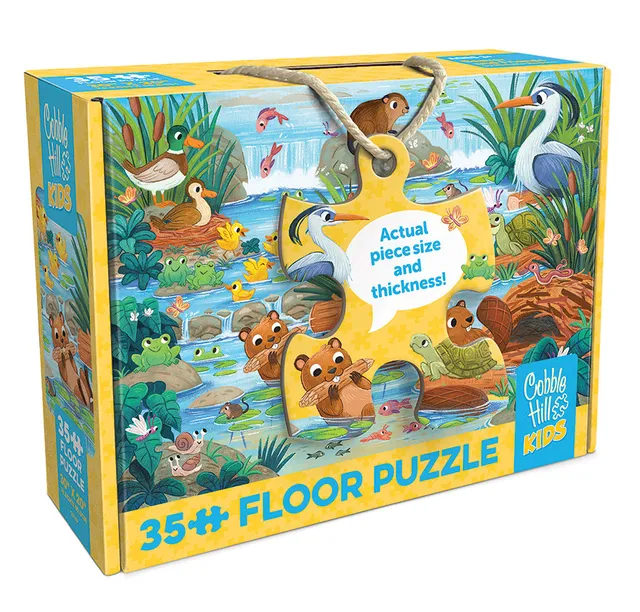 cobble-hill-floor-beaver-and-friends-bodenpuzzle-35-teile image 1