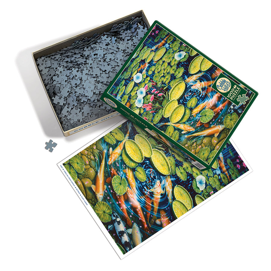 cobble-hill-1000-piece-koi-pond-fische-teich-puzzle image 3