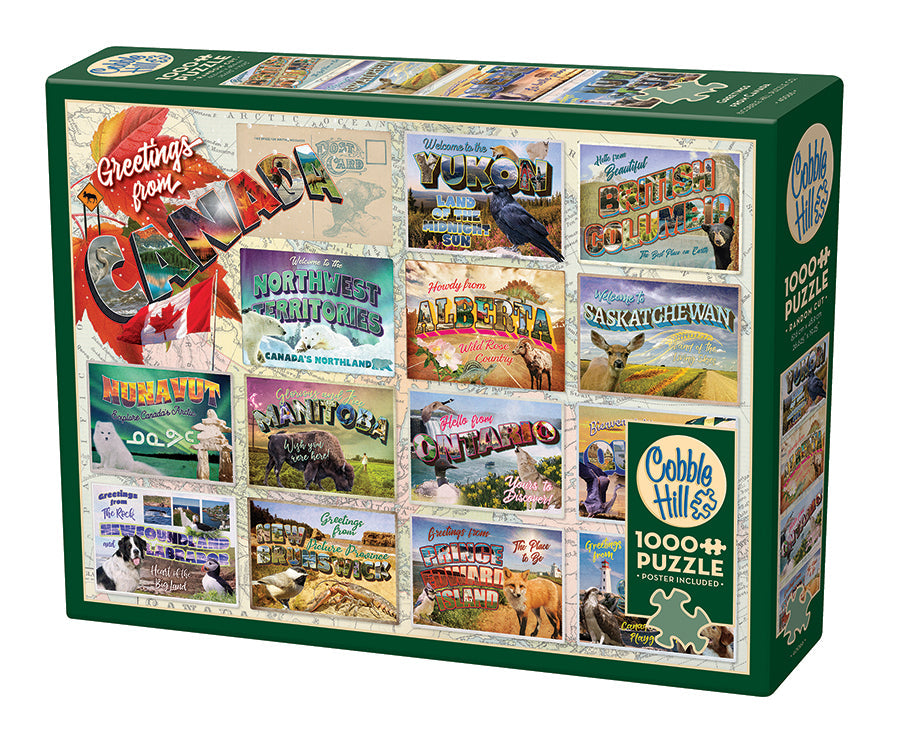 cobble-hill-greetings-from-canada-puzzle-1000-teile-reise image 1