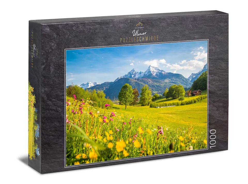 ulmer-puzzleschmiede-puzzle-1000-teile-mountain-summer-watzmann image 1