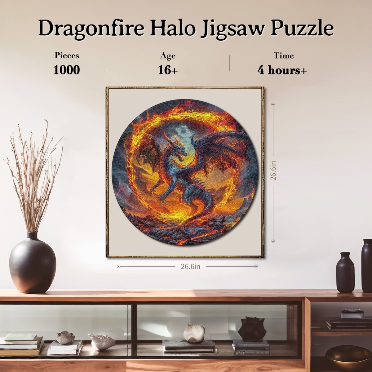 kaayee-dragonfire-halo-1000-teile-puzzle-eco-white-board image 4