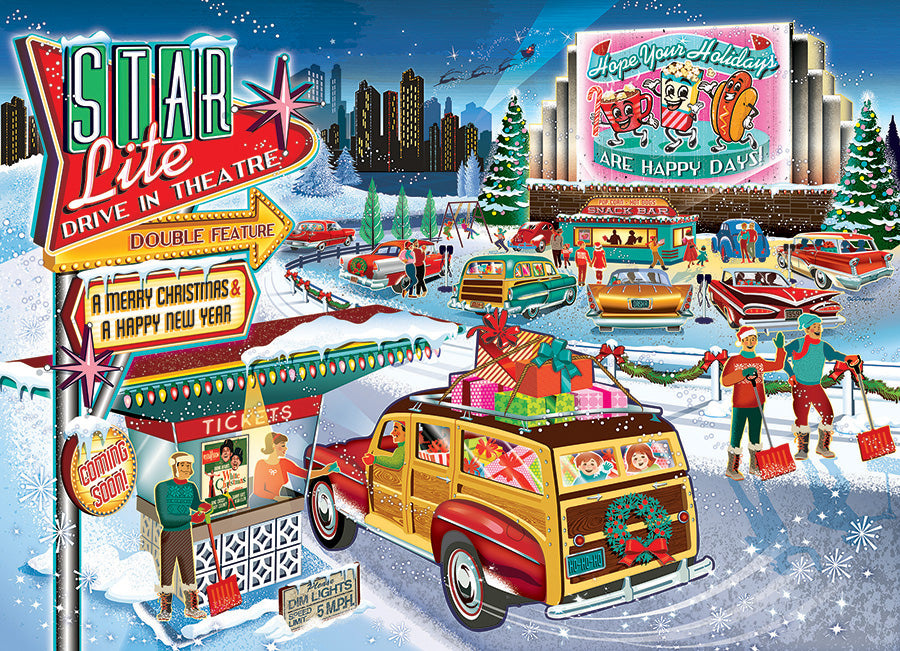 cobble-hill-holiday-drive-in-puzzle-1000-teile-weihnachten image 2