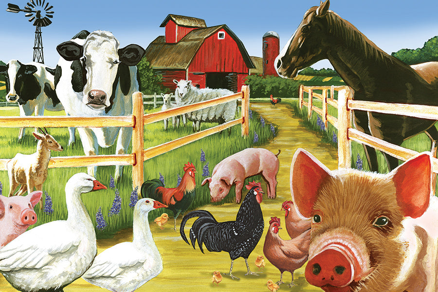 cobble-hill-floor-puzzles-welcome-to-the-farm-bodenpuzzle-35-teile-bauernhof image 2
