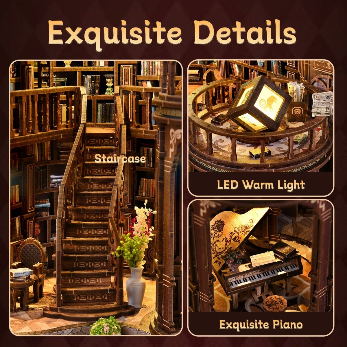 kaayee-miniature-house-book-hall-miniaturhaus-diy image 7