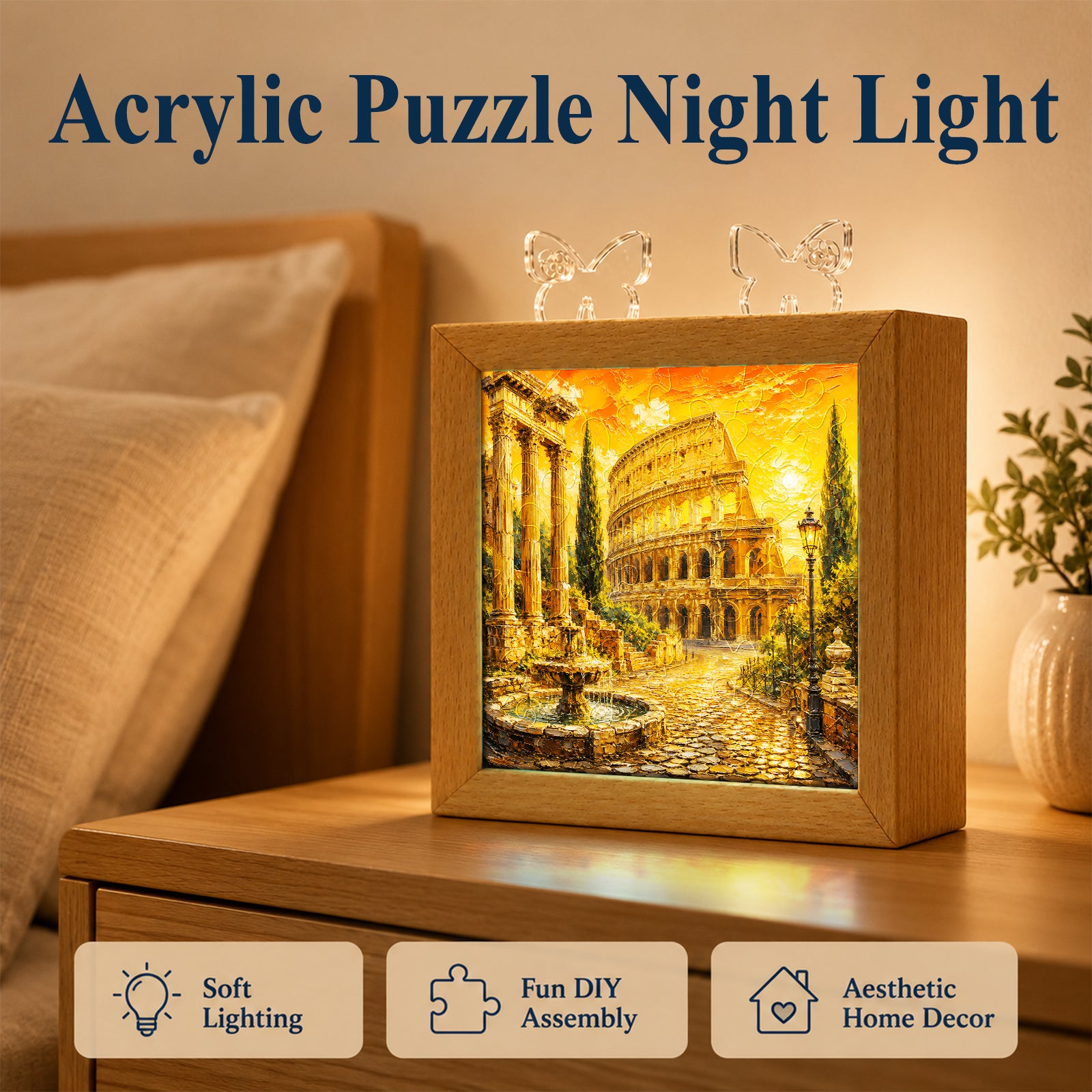 kaayee-night-light-roman-sunset-nachtlicht-holzrahmen image 6