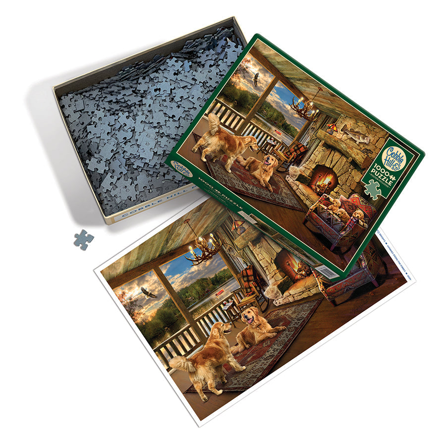 cobble-hill-1000-piece-lakeside-cabin-puzzle-1000-teile-see image 3