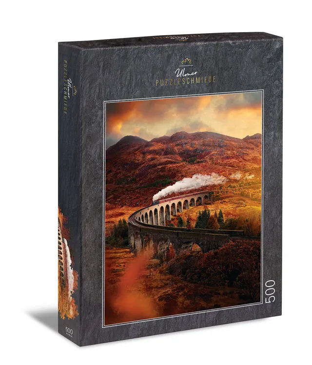 ulmer-puzzleschmiede-puzzle-500-teile-glenfinnan-viadukt-schottland image 1