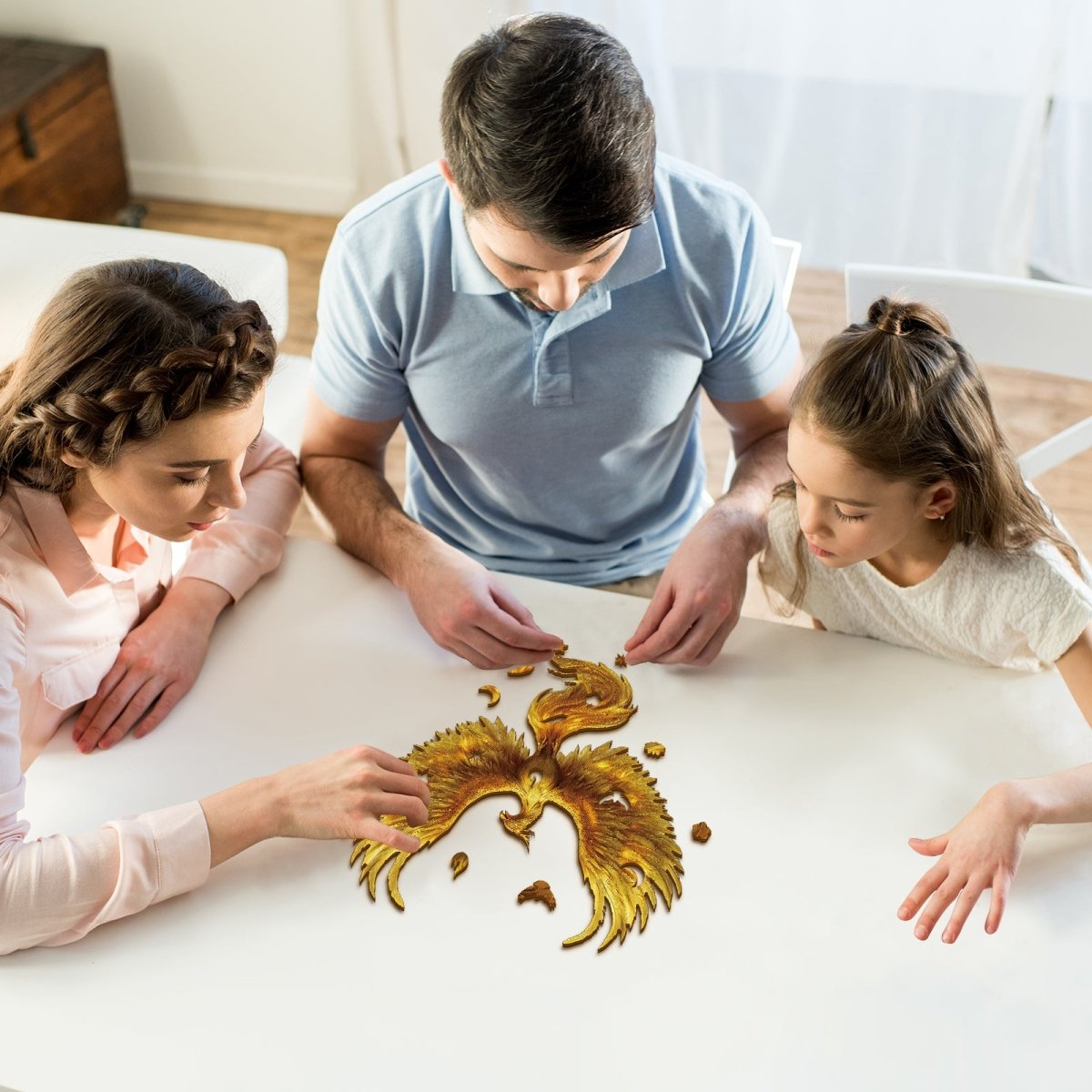 kaayee-wooden-puzzle-golden-feather-phoenix-holzpuzzle-medium image 6