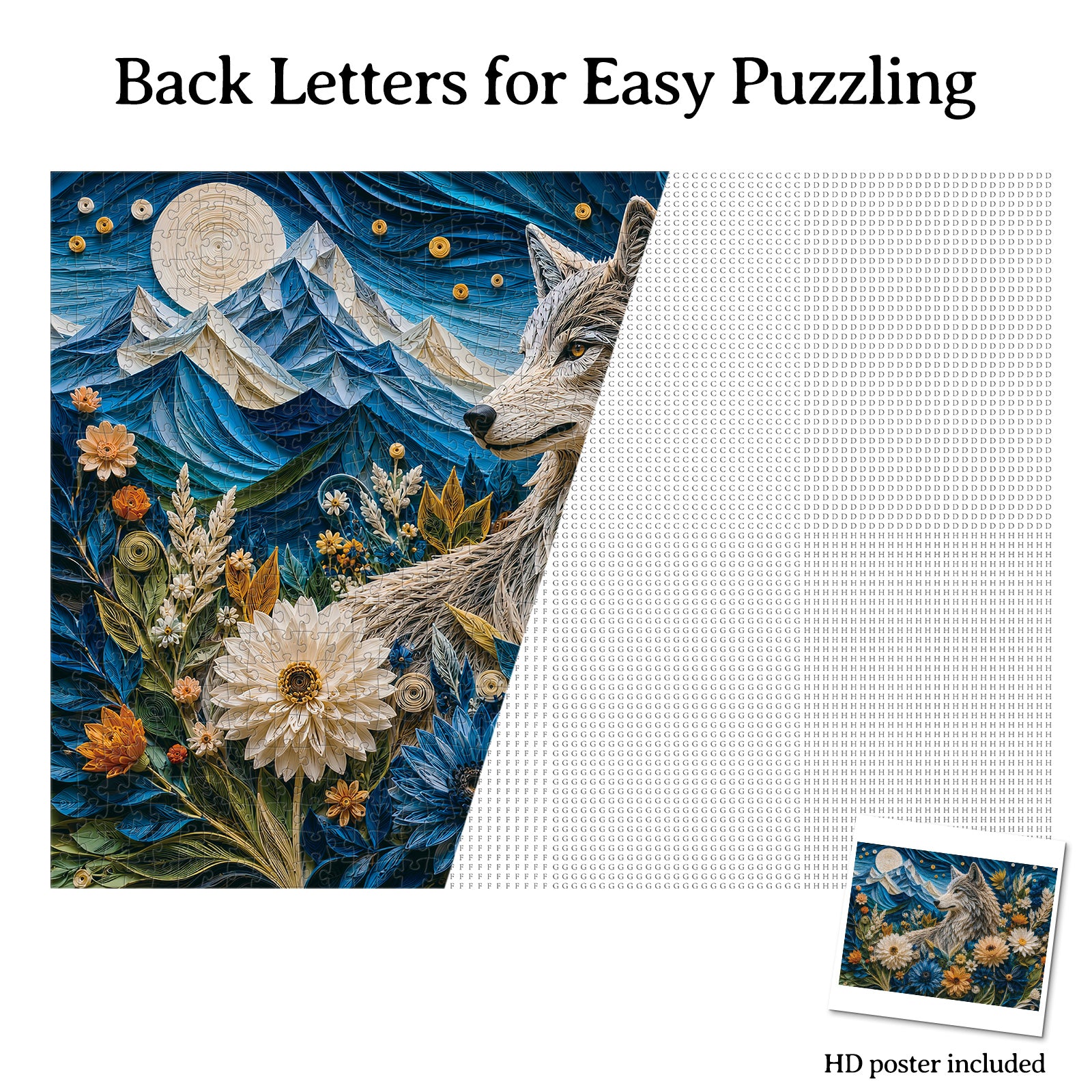 kaayee-cardboard-puzzle-moonlit-wolf-garden-1000-teile-eco-white-board image 8