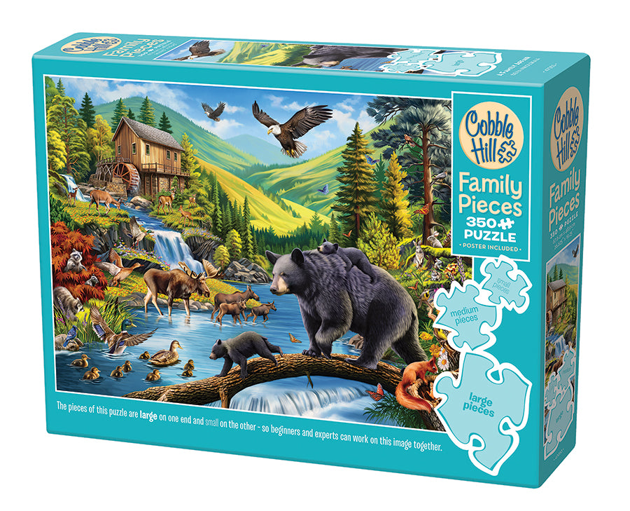 cobble-hill-family-pieces-350-a-family-affair-puzzle-tiere-berge image 1