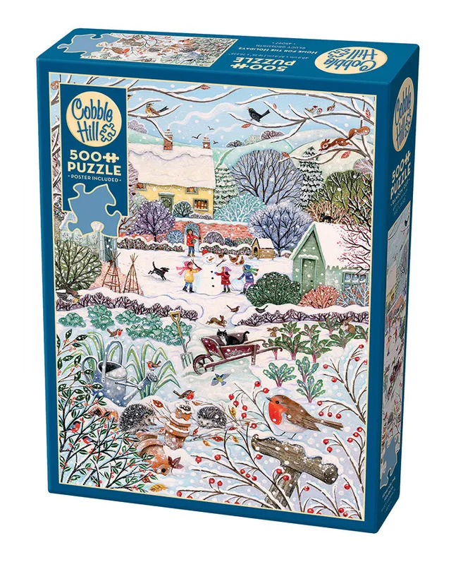 cobble-hill-500-piece-winter-holidays-puzzle-500-teile-winter image 1