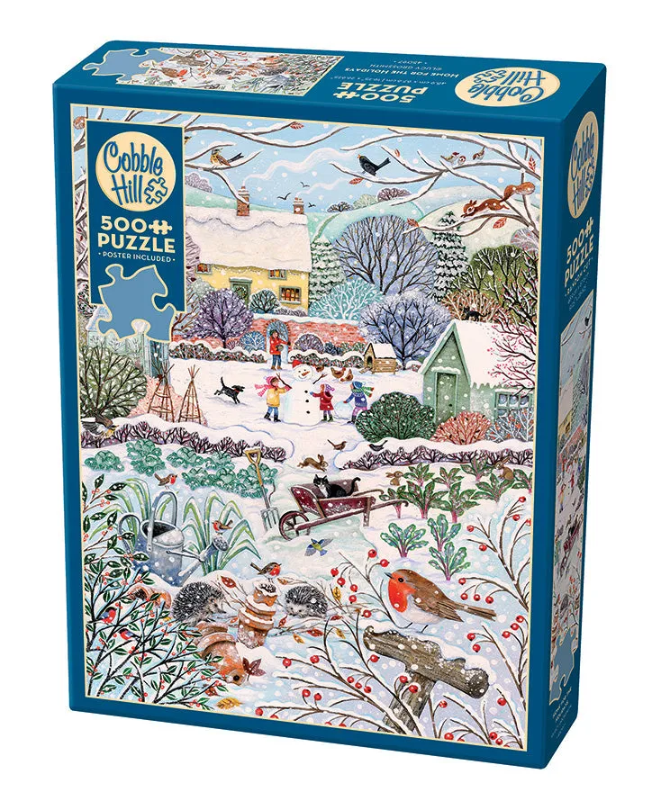 cobble-hill-500-piece-winter-holidays-puzzle-500-teile-winter image 1