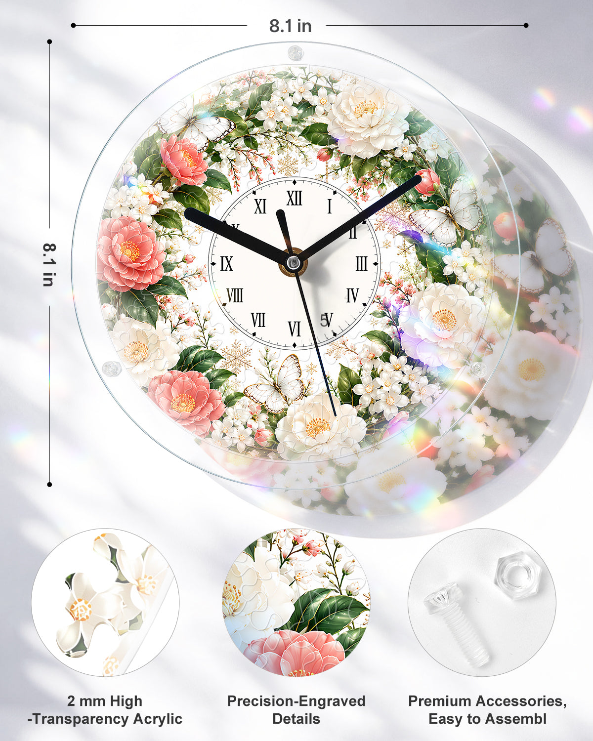 kaayee-rose-dream-puzzleuhr-regular-size-acryl-rosen image 3