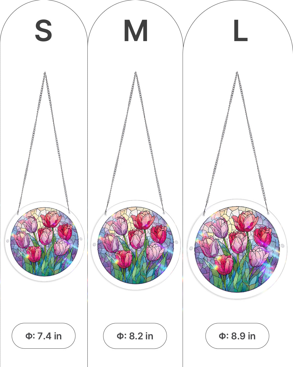 kaayee-suncatcher-puzzle-morning-glow-tulips-mittel-acryl image 5