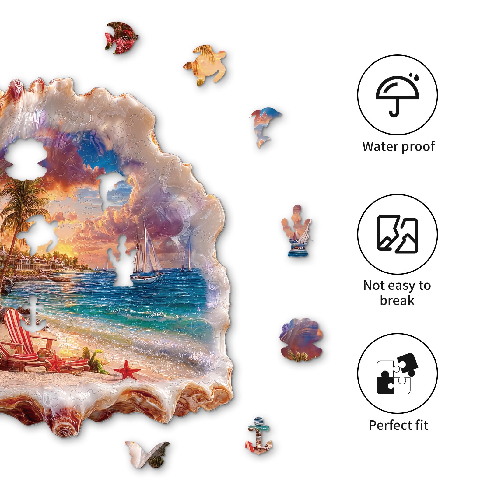 kaayee-shell-coast-dream-holzpuzzle-medium-muschel-strand image 2