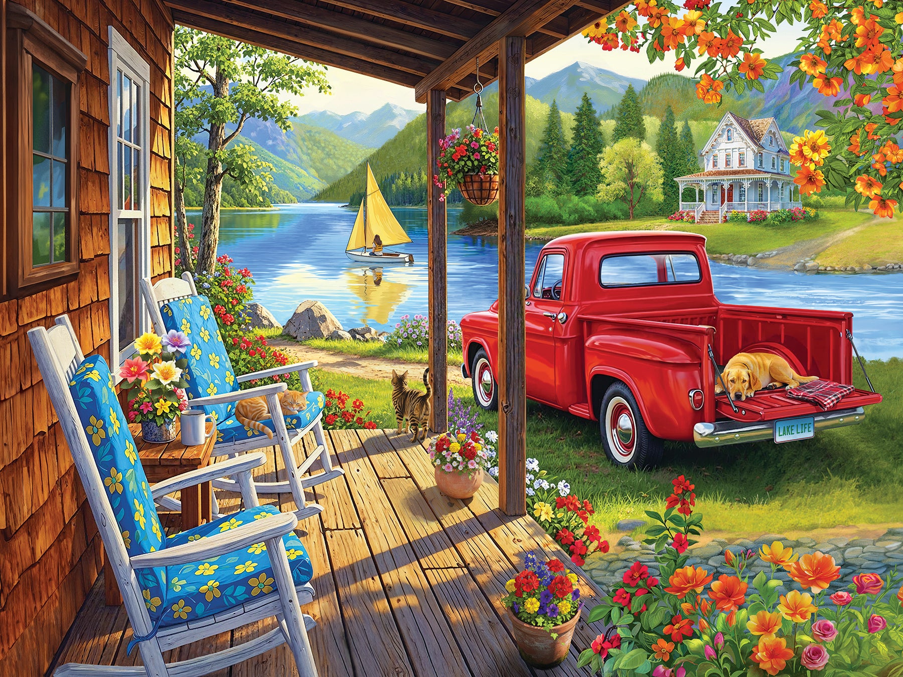 cobble-hill-easy-handling-lake-life-puzzle-275-teile-see image 2