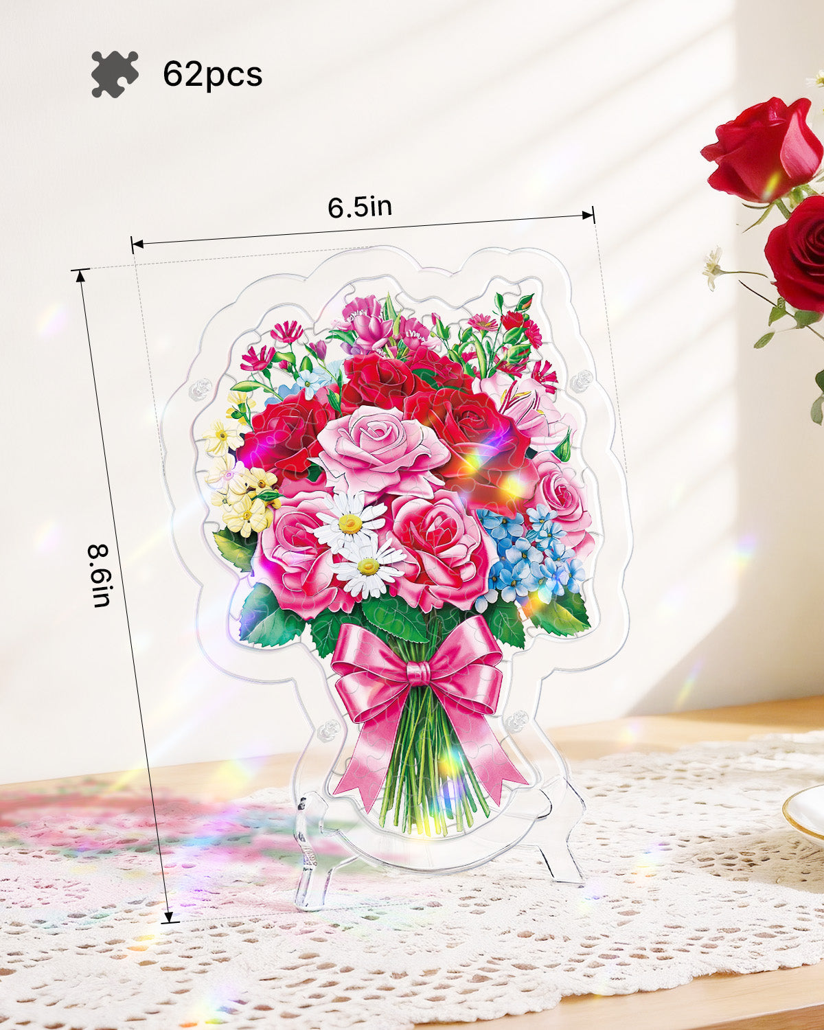 kaayee-suncatcher-puzzle-romantic-flower-bouquet-acryl-blumen image 4