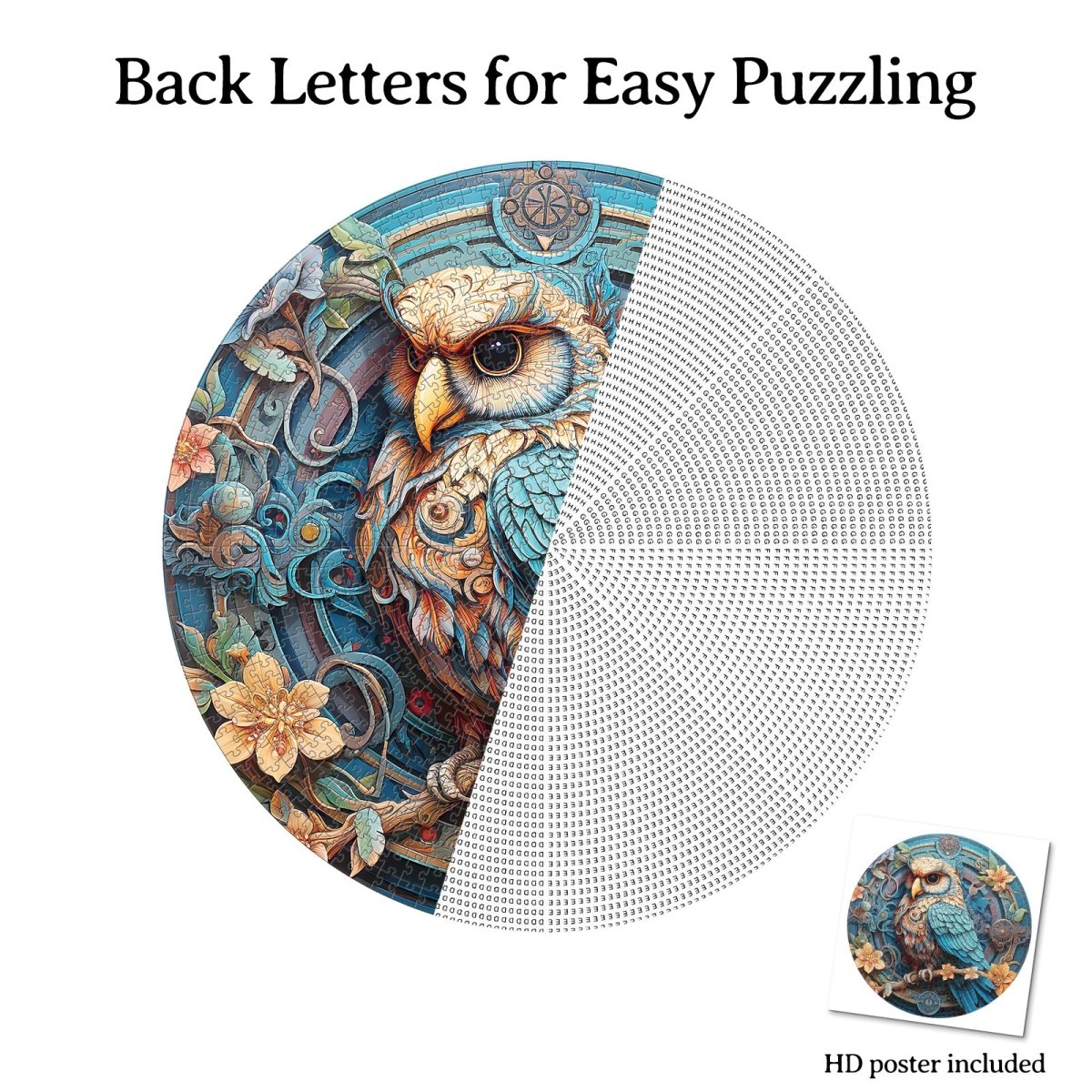 kaayee-wise-owl-1000-teile-puzzle-eco-white-board-eule image 8