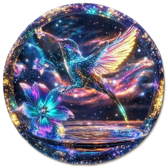 kaayee-hummingbird-holz-puzzle-medium-kolibri-motiv image 1