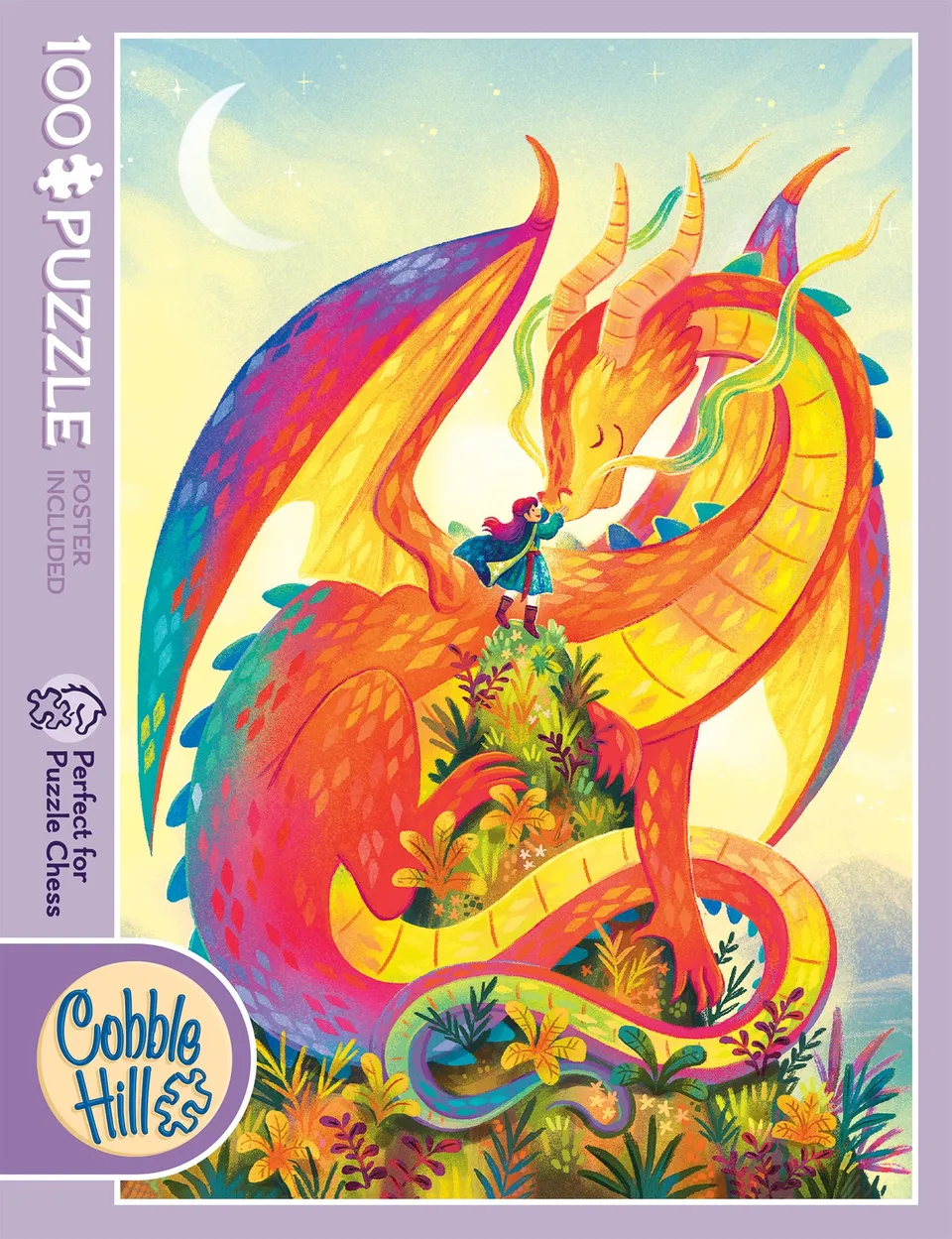 cobble-hill-100-piece-rainbow-dragon-puzzle-100-teile image 1