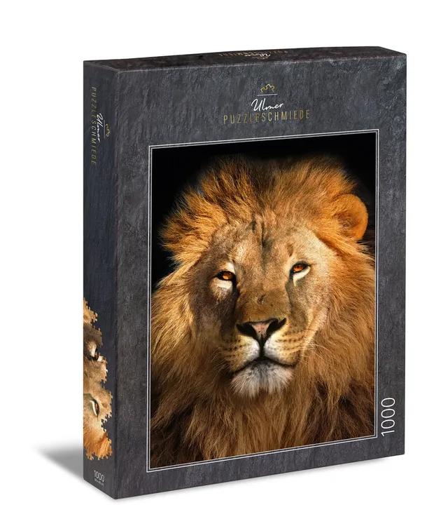 ulmer-puzzleschmiede-puzzle-1000-teile-portrait-du-roi-l-wen-puzzle image 1