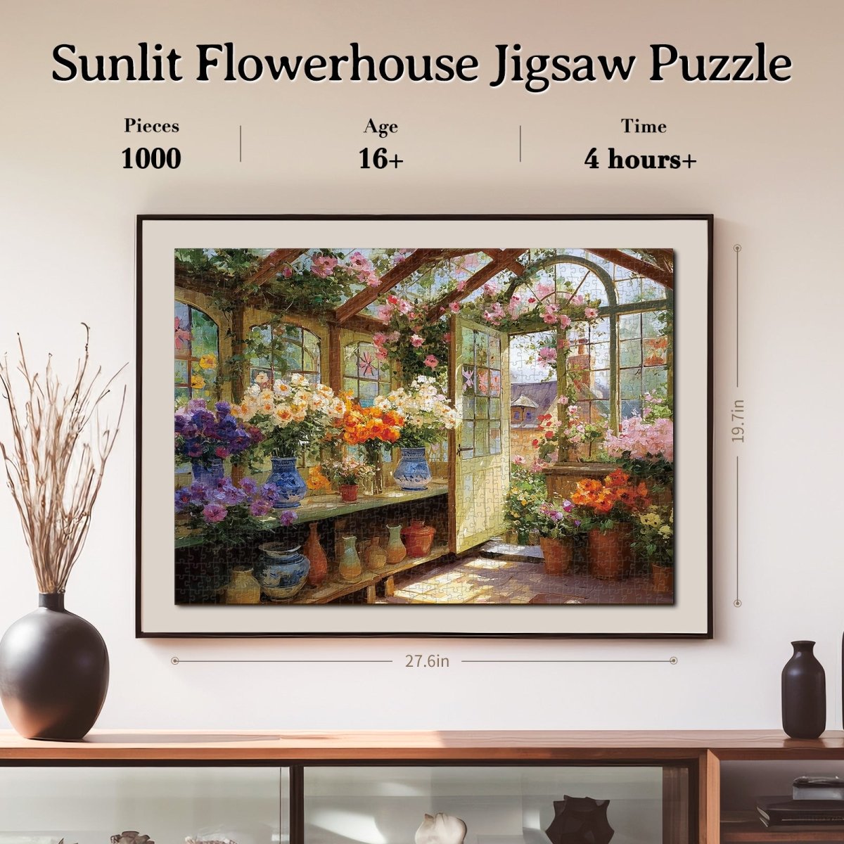 kaayee-1000-teile-puzzle-sunlit-flowerhouse-blumenhaus image 6