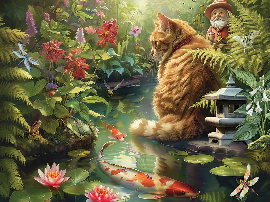 cobble-hill-easy-handling-275-koi-cat-puzzle-275-teile-katze image 2