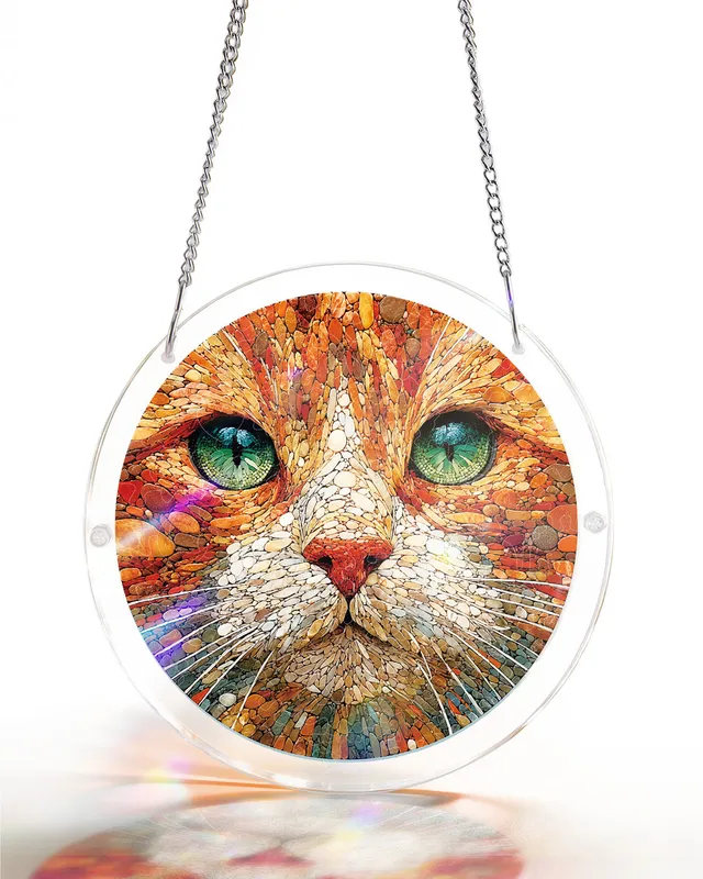 kaayee-stone-cat-suncatcher-puzzle-acryl-fensterbild-katze-m image 1