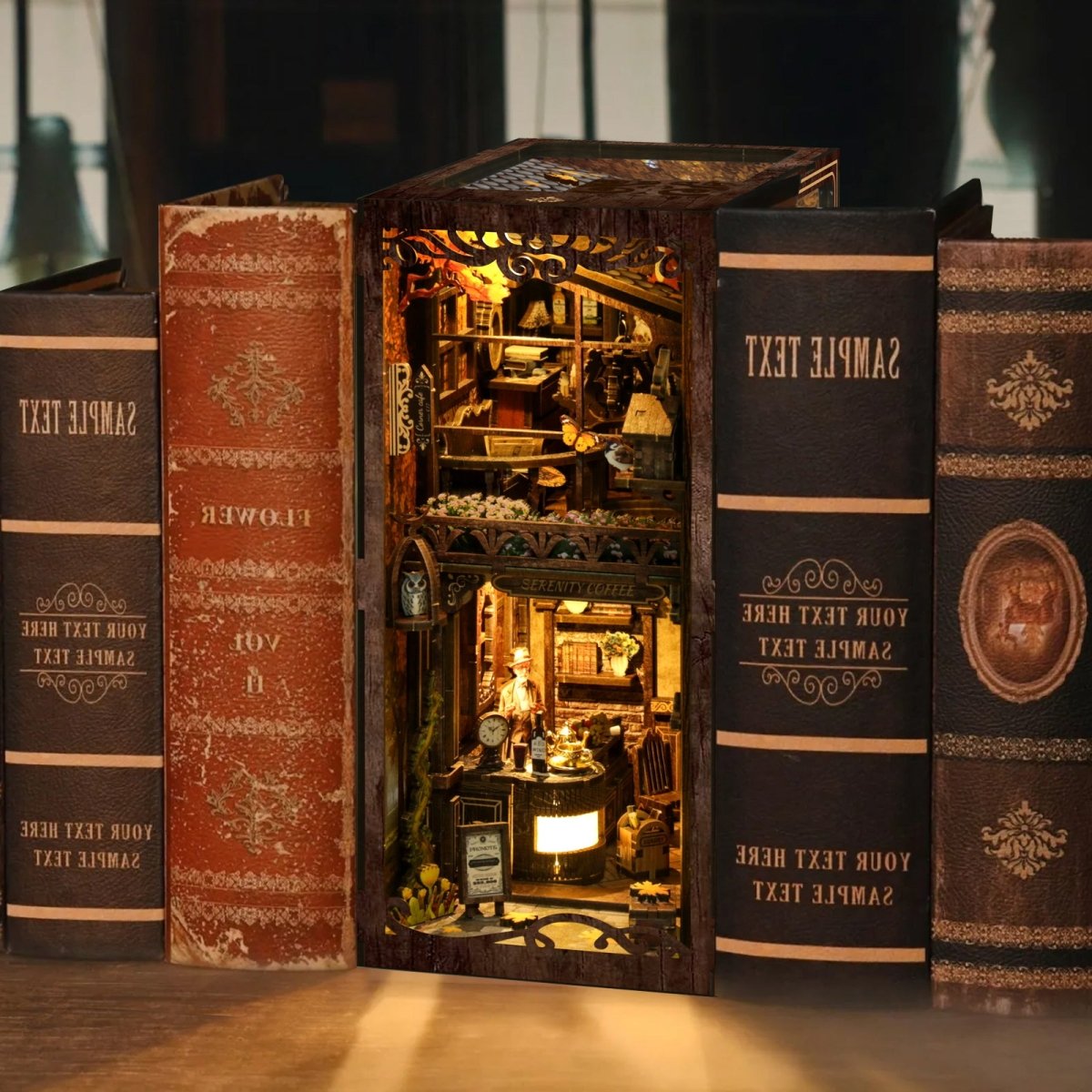 kaayee-book-nook-kit-serenity-coffee-house-miniaturhaus image 5