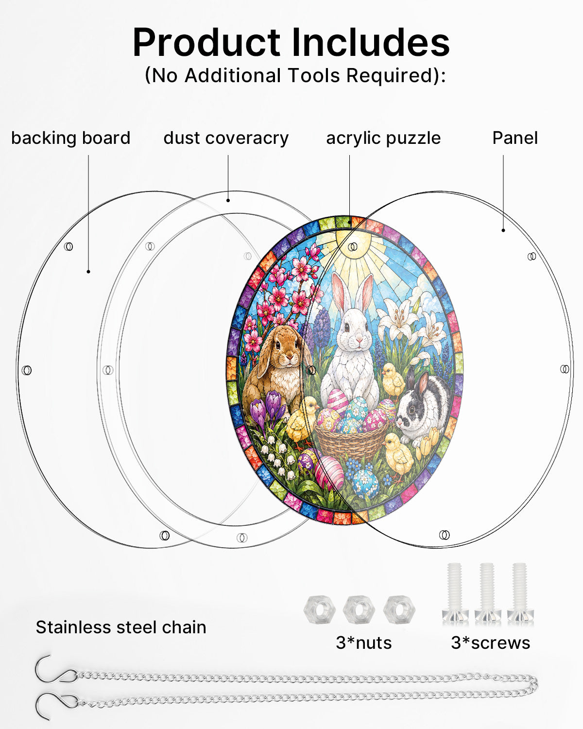 kaayee-suncatcher-spring-bunny-garden-fensterbild-medium image 6